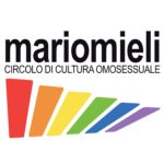 Logo de Mario Mieli, un cercle de culture omosessuelle avec des couleurs arc-en-ciel.